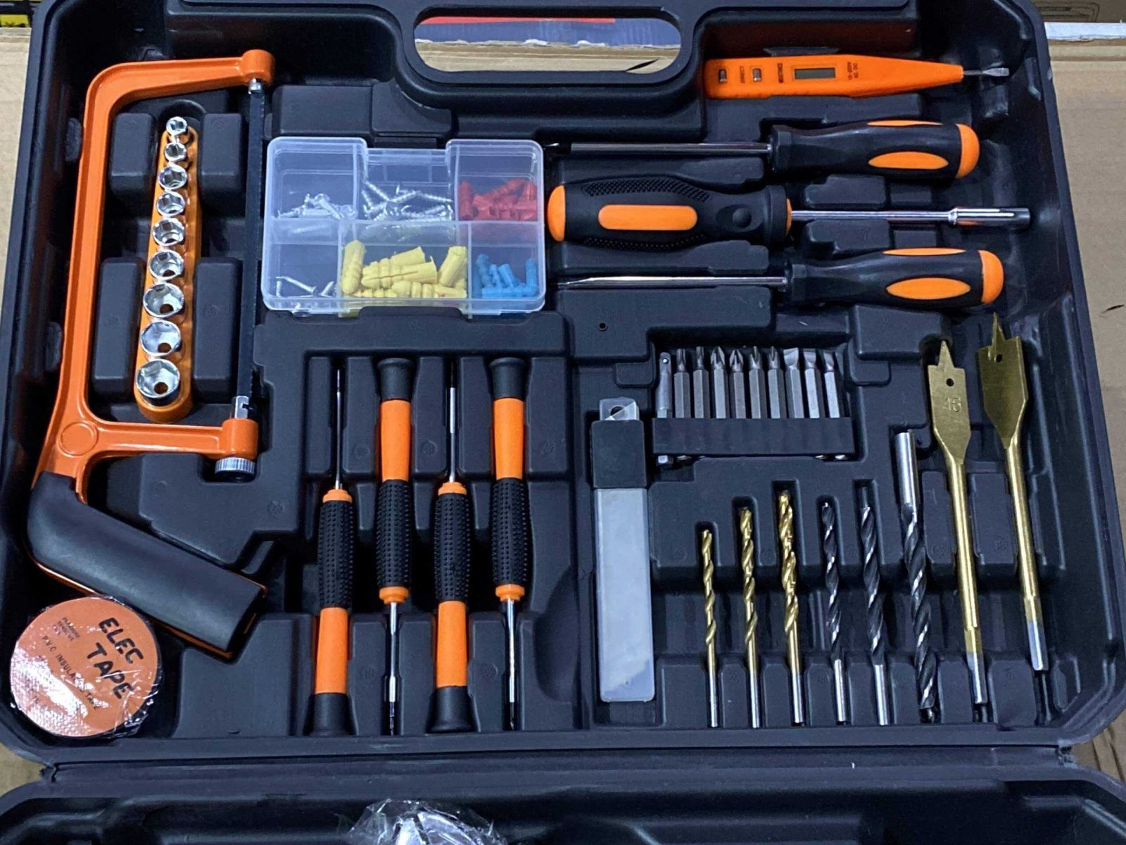 127 Pieces Drill Machine Hardware Tool Box
