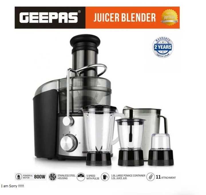 Geepas Power plus 4-in-1 Juicer Blender GSB46014P