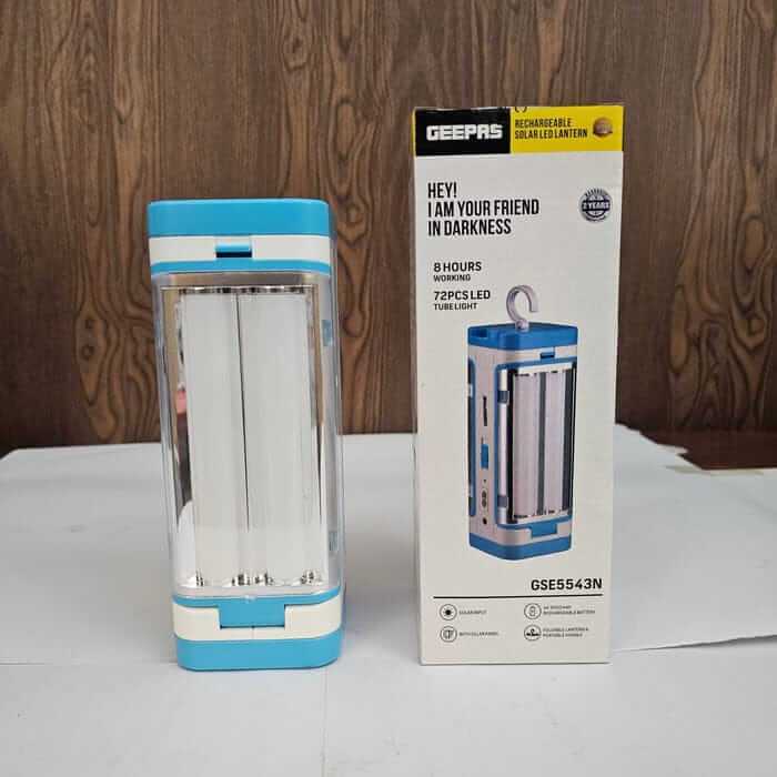 Geepas Rechargeble Solar LED Lantern GSE5543N (2 Years Warranty)