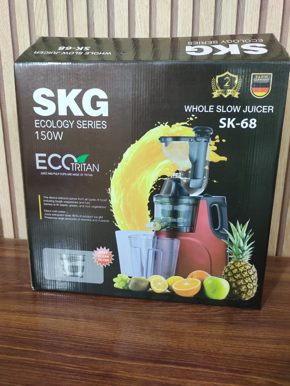 Original Germany Lot SKG High Yield Slow Juicer 150W