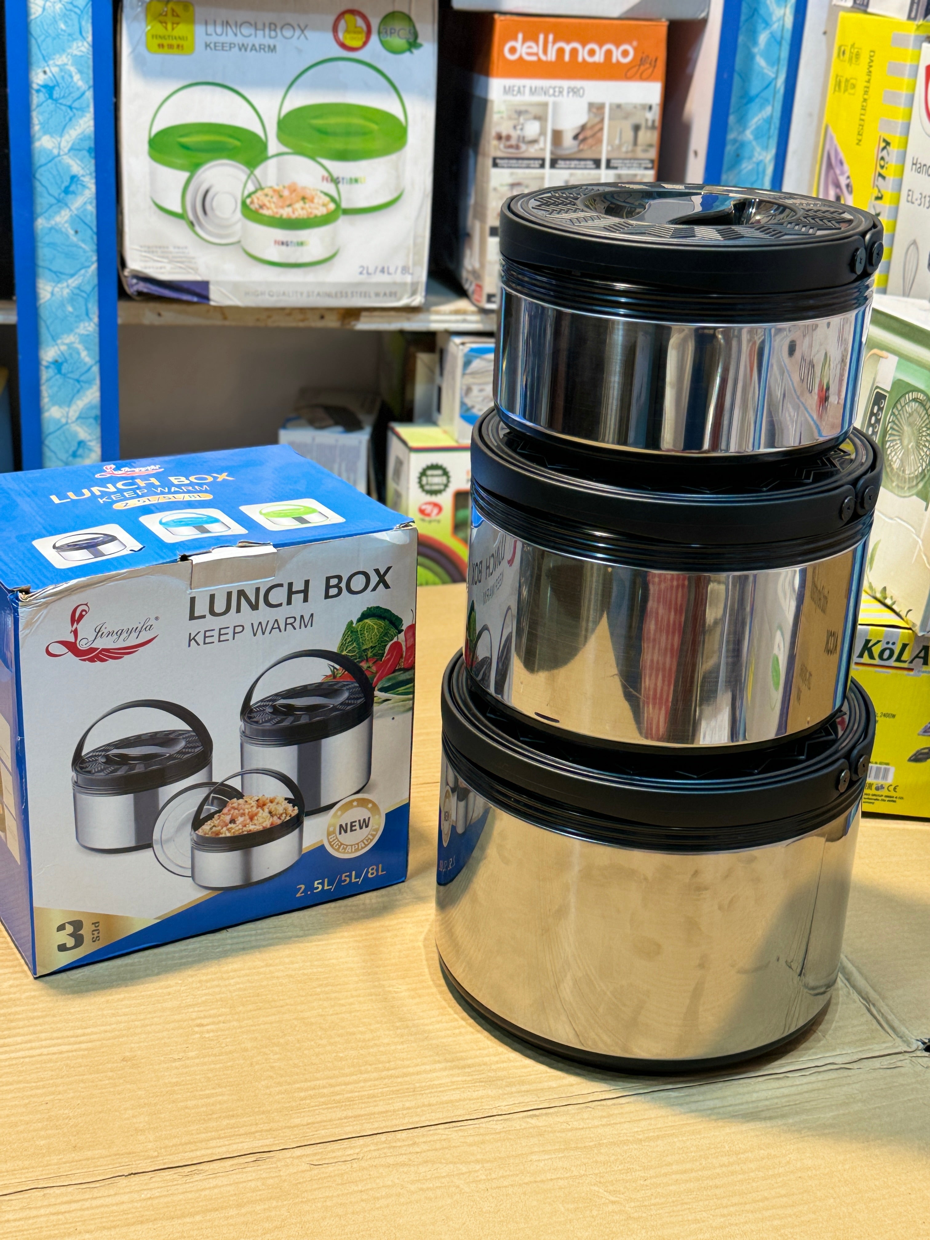 Lott  imported 3 Pcs Lunch Box hot pot