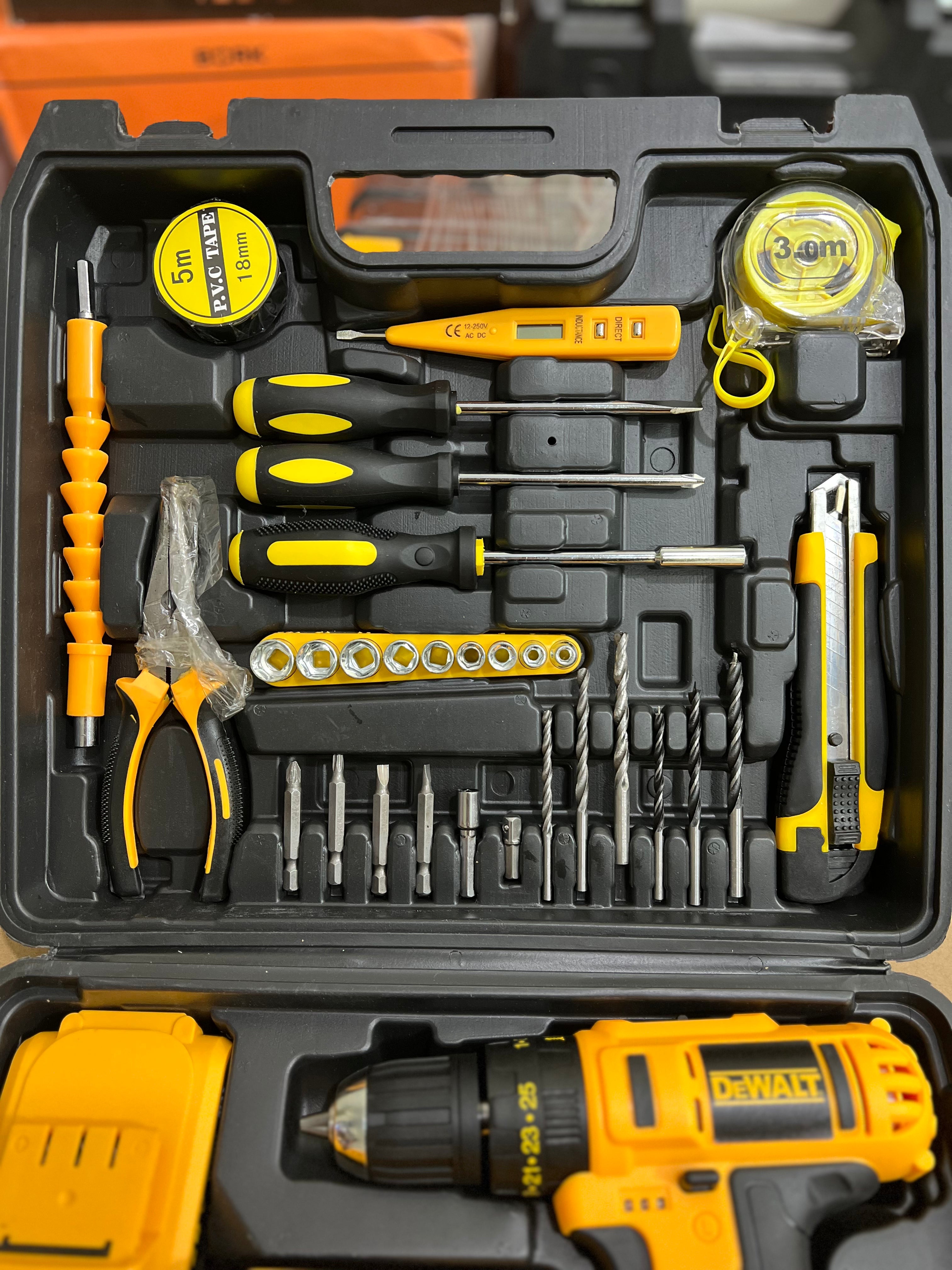 Dewalt 24v drill machine with tool kit set