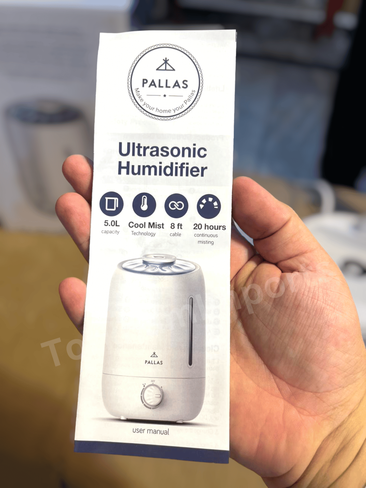 Pallas Ultrasonic Humidifier Cool Mist