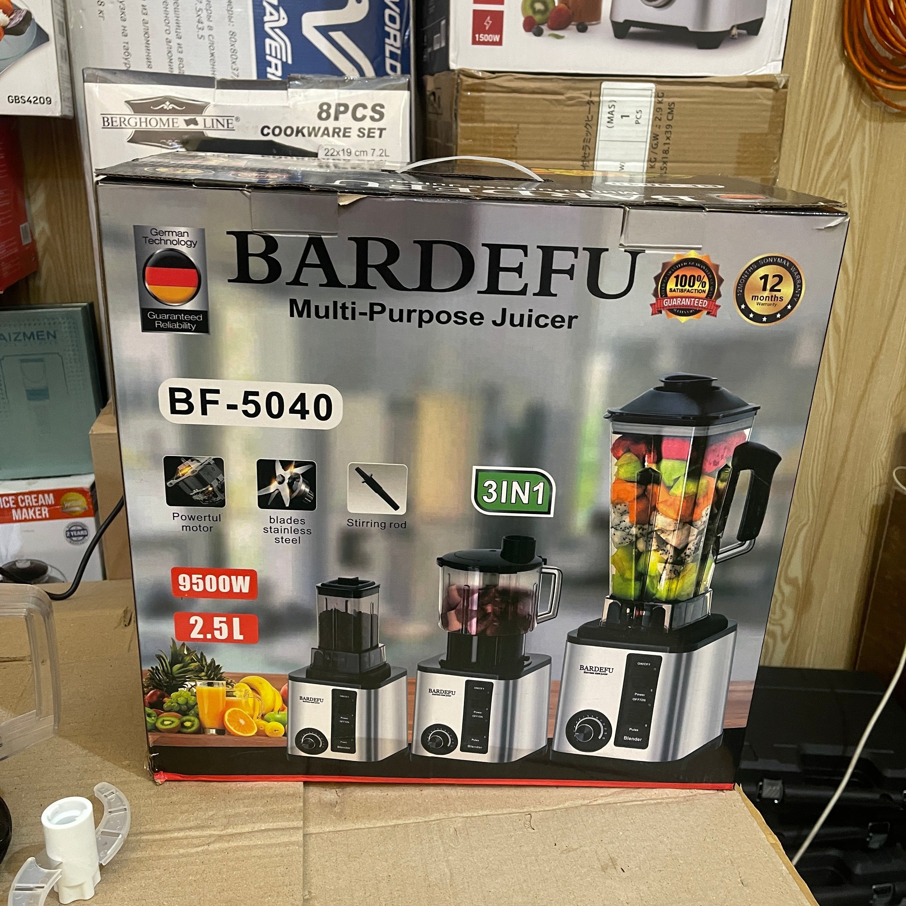 Original Germany BARDEFU 3 in 1 blender set