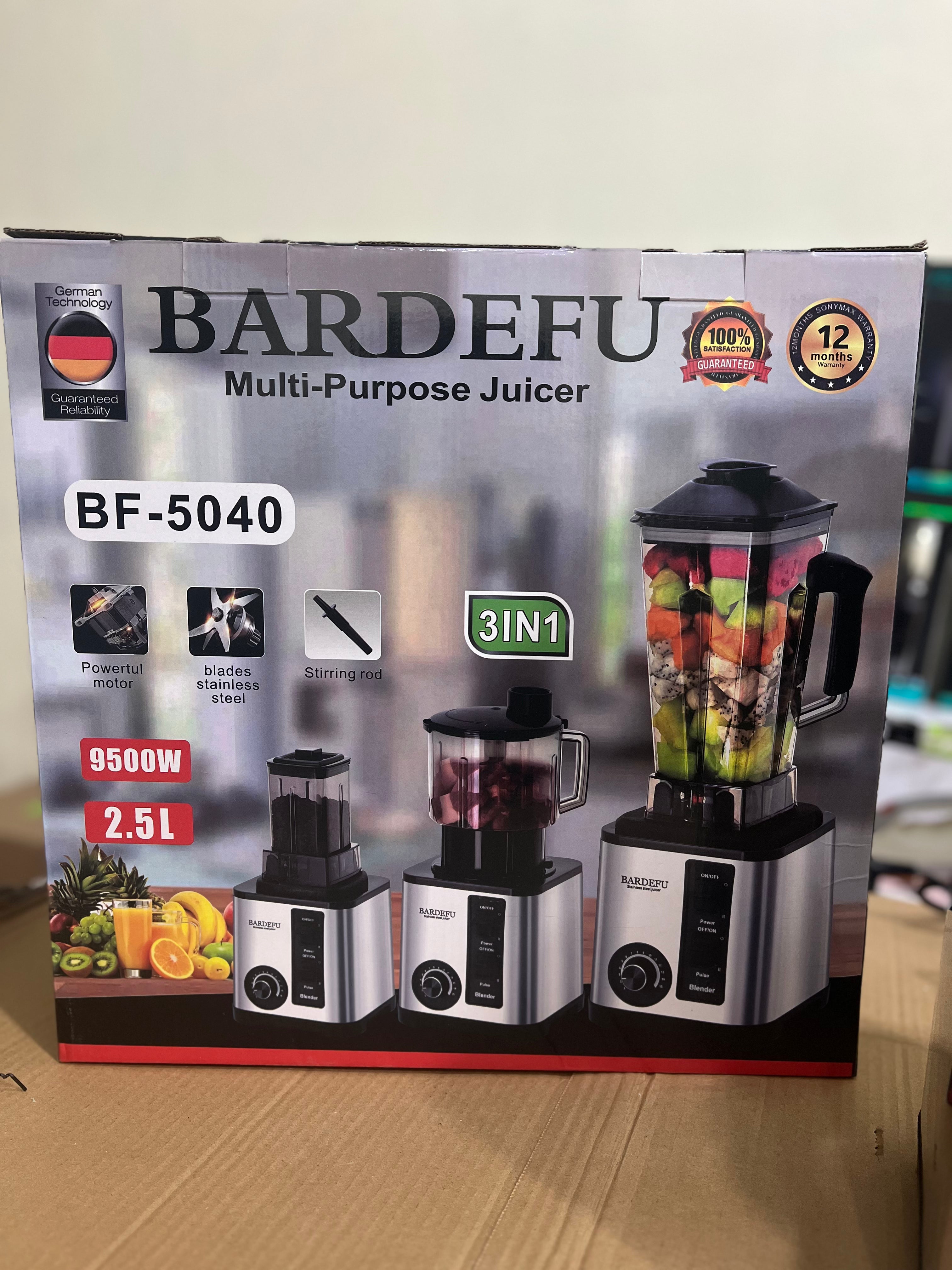 Original Germany BARDEFU 3 in 1 blender set