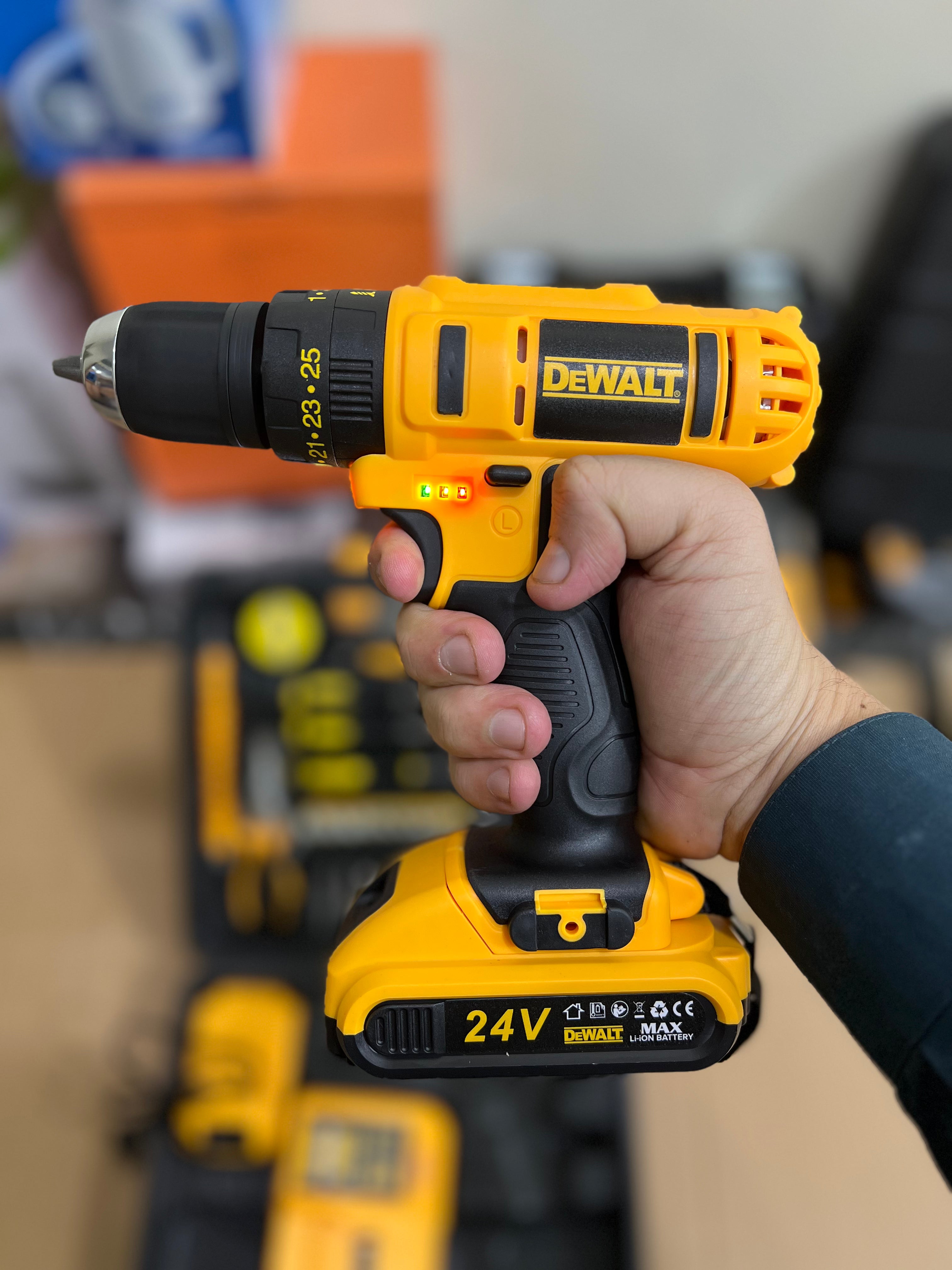 Dewalt 24v drill machine with tool kit set