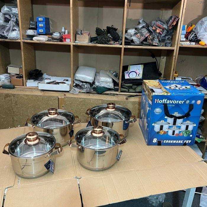 Lot Imported Hoffavorer 8 Piece Cookware set