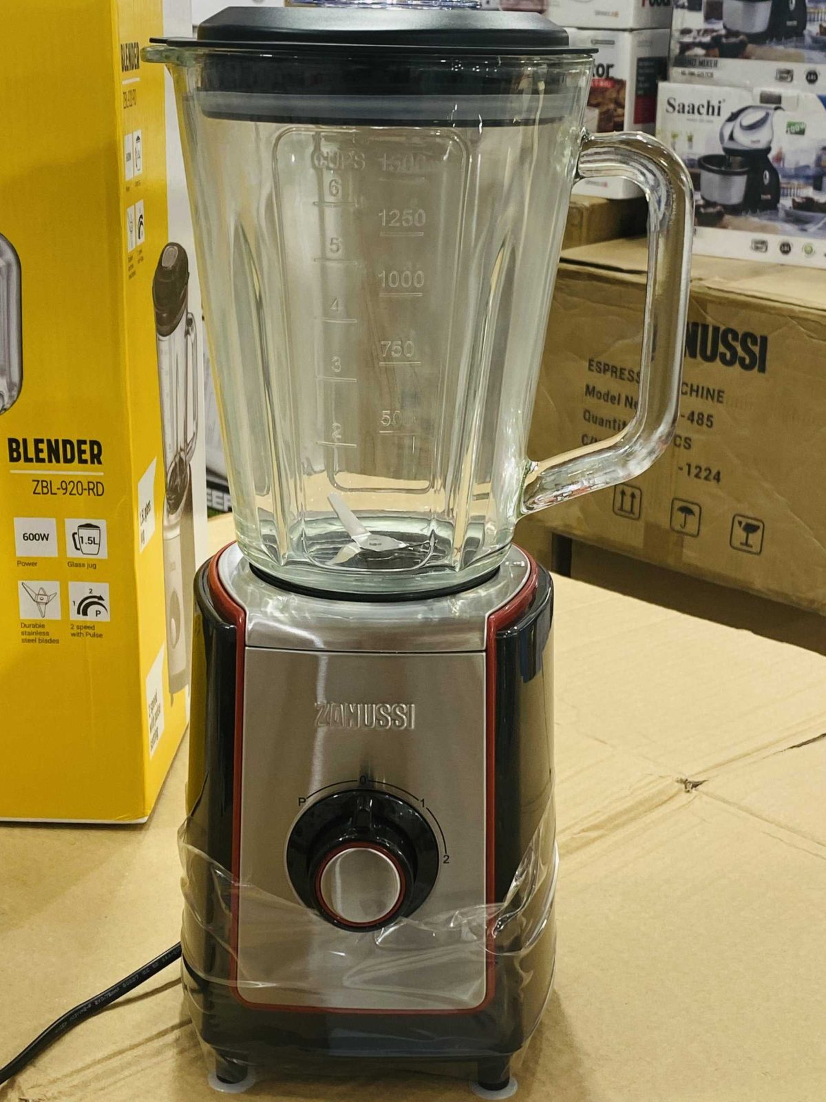 UK lots orignal zanussi single blender ZBL-920-RD