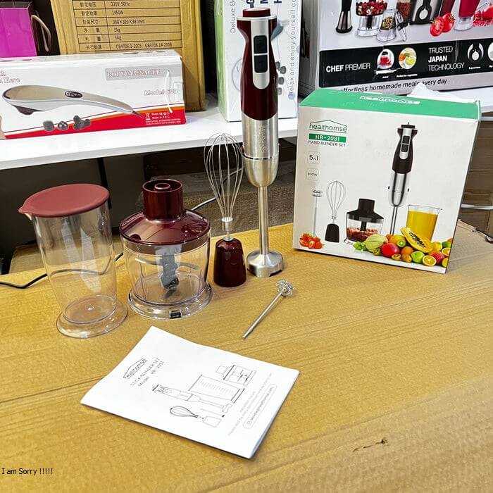 Healthomse 5-in-1 Lot Imported Hand Blender