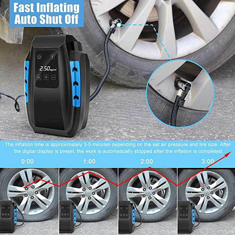 Car air pump / tire inflator