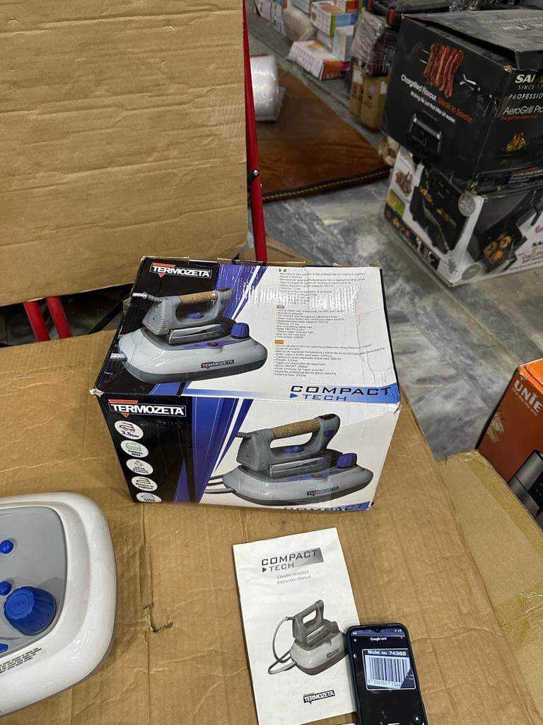 italy lot TERMOZETA 3.5 BAR STEAM IRON WITY crock HANDEL 2000W steam station