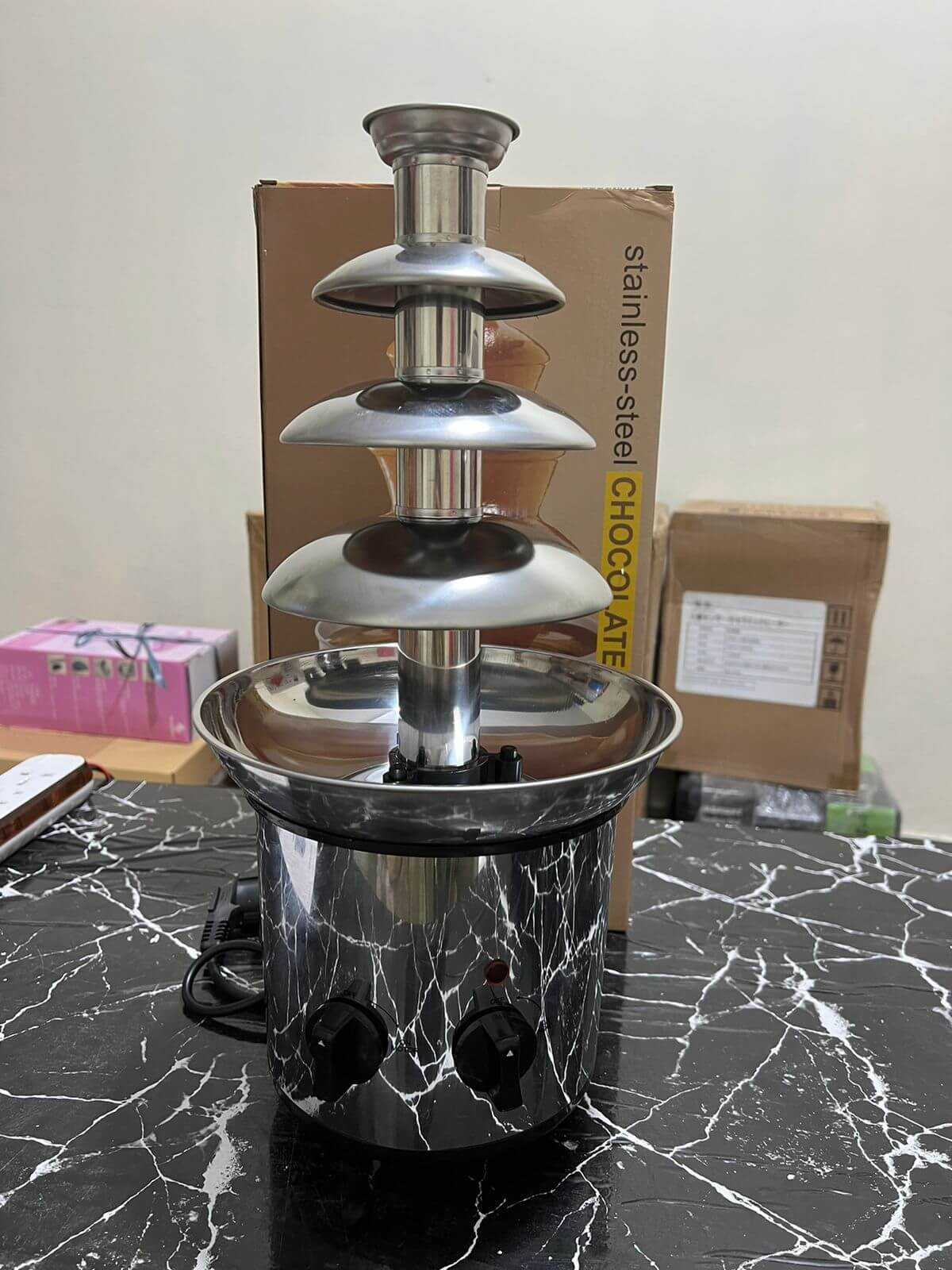 Imported Lot Electric Chocolate Fountain Machine With SS Body