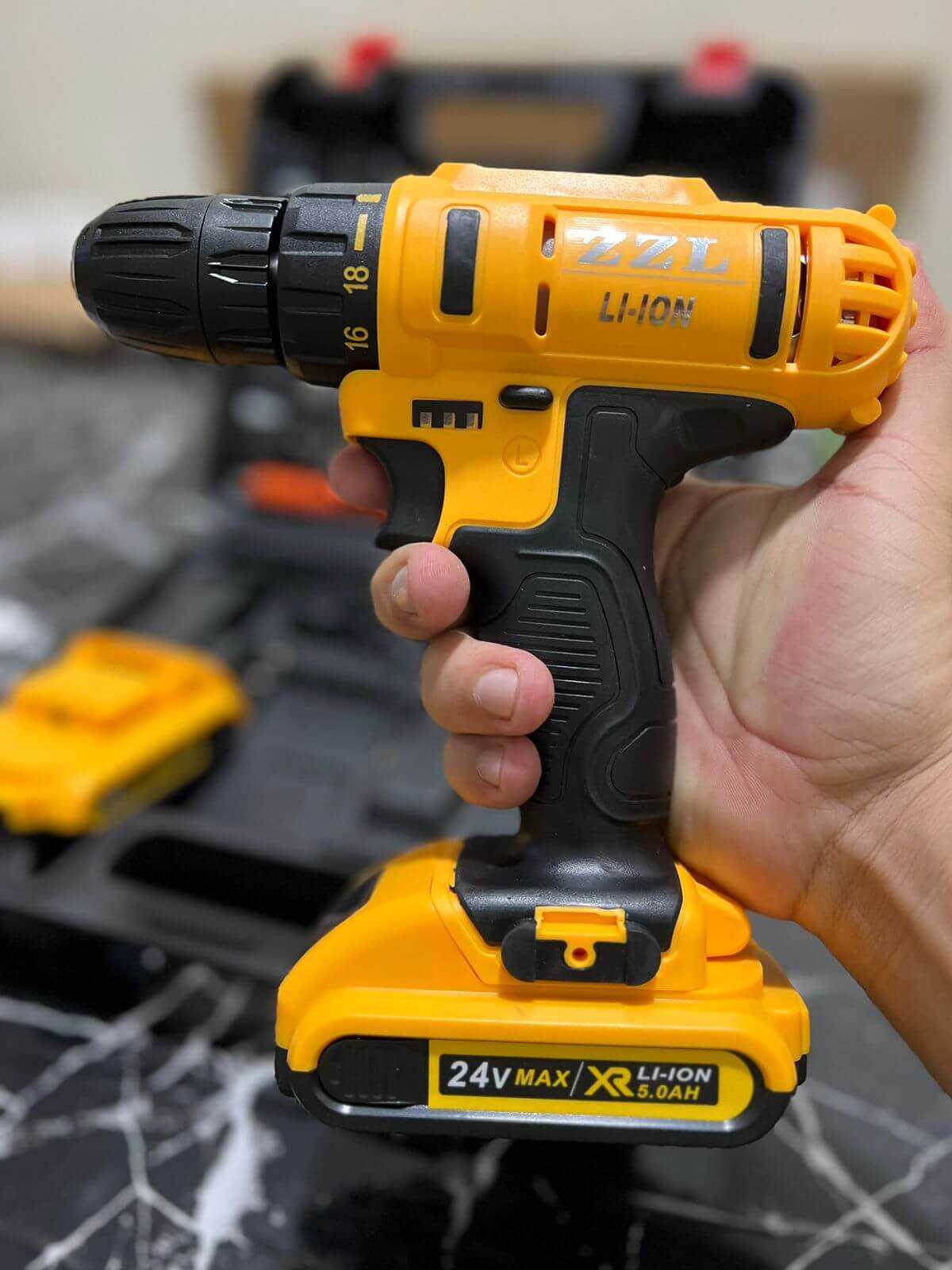 Amazon Lot Imported ZZL 24V Rechargeable Drill Machine With Tools