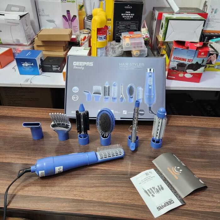 Geepas 8 in 1 Hair Styler(2 years Warranty)