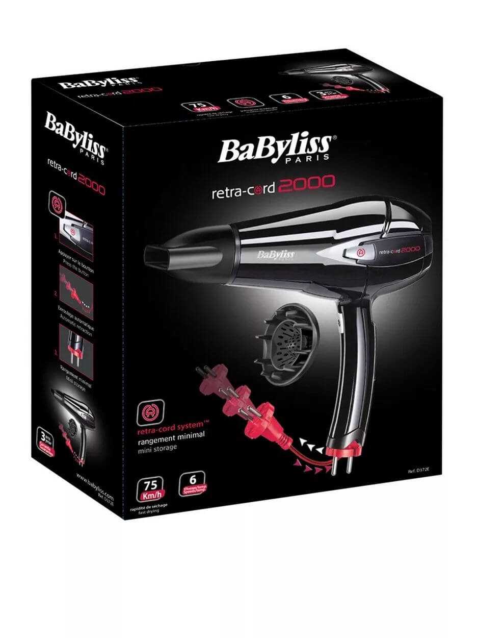 Original Babyliss Retra Cord Hair Dryer 1800W