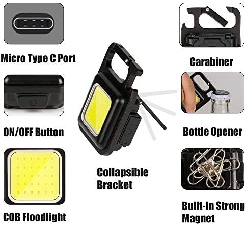 Rechargeable Keychain Pocket Flashlight